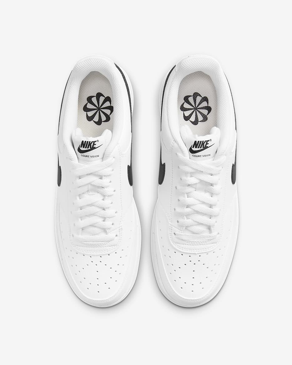 Nike Men s Court Vision Low Next Nature White Black 12